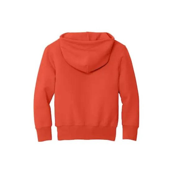 Port & Company&reg; Colors Youth Core Fleece Pullover Hooded Sweatshirt Orange {4}