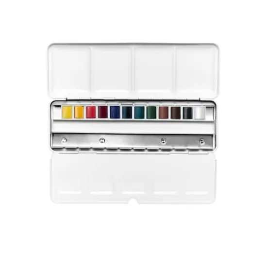 Winsor & Newton&reg; Cotman Water Colours&trade; Blue Box Set {7}