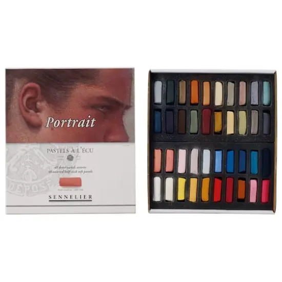 Sennelier Extra-Soft Portrait 40 Color Half Stick Pastel Set {1}