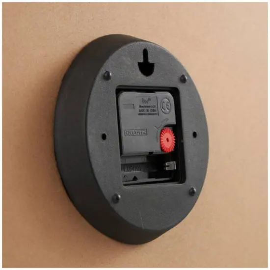 23.5" Coiled Rope Wall Clock with Black Metal Frame {6}