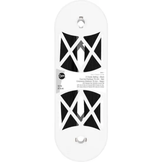 Dritz&reg; 3" Black Elastic Belting for Straps & Handles, 10yd. {1}