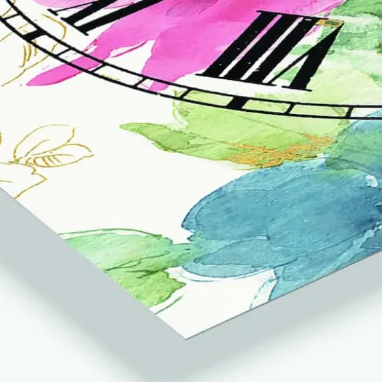 Designart My French Garden Traditional 3 Panel Wall Clock {5}