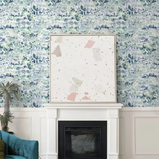 Surface Style Water Coloring Peel & Stick Wallpaper Seaglass {6}