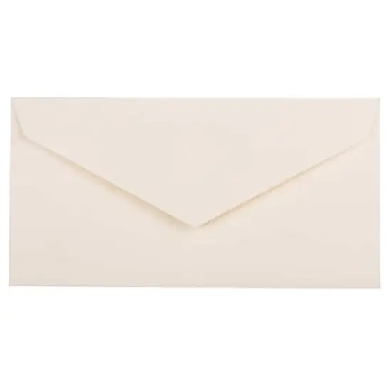 JAM Paper 3.875" x 7.5" Natural White Wove Monarch Strathmore Invitation Envelopes, 50ct. {1}