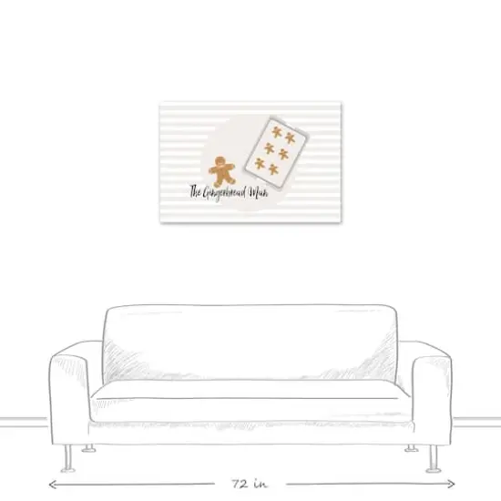 The Gingerbread Man 24x36 Canvas Wall Art {6}