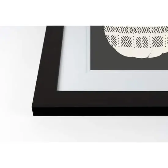Patterned Pumpkin Halloween Print in Black Frame {3}