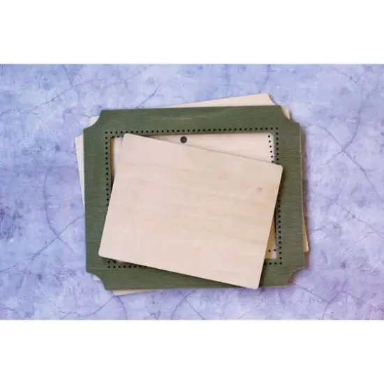 MP Studia OP-261 Green Rectangle Embroidery Frame {1}