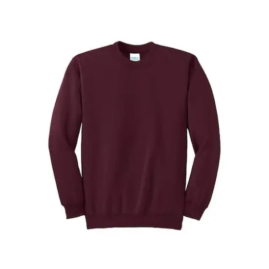 Port & Company&reg; Essential Fleece Crewneck Sweatshirt Maroon {1}