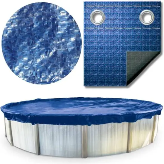 Swim Central 21ft. Blue Oval Super Guard Above Ground Swimming Pool Winter Cover {1}