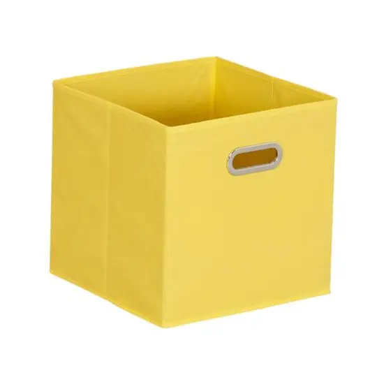6 Pack Household Essentials 11" Fabric Storage Bins Yellow {6}