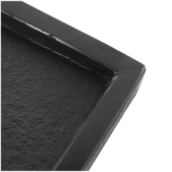 Black Marble Minimalistic Slim Textured Trays, 2ct. {6}