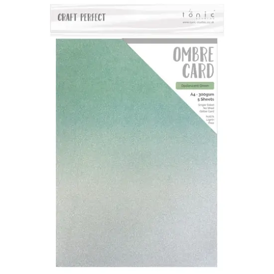 Craft Perfect Opalescent Green Glitter Cardstock, 8.5" x 11" {1}