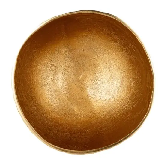 Hello Honey&reg; 8.5" Gold Aureate Creased Metal Planter {8}