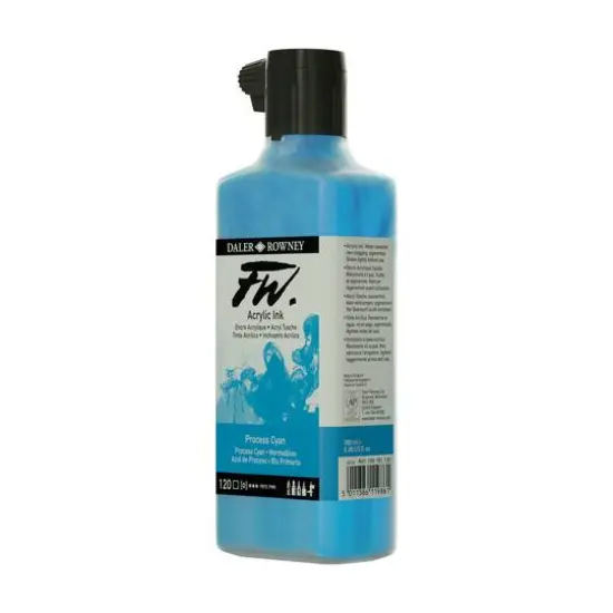 Daler-Rowney&reg; FW Acrylic Artists Ink, 6oz. 120 Process Cyan {5}