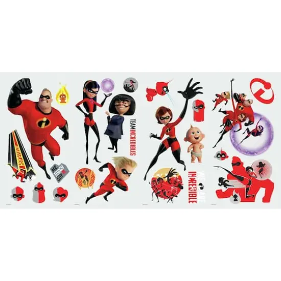 RoomMates Incredibles 2 Peel & Stick Wall Decals {4}