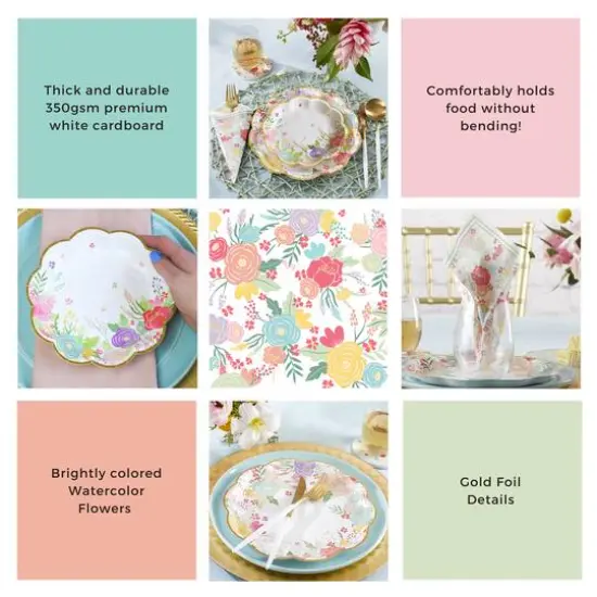 Kate Aspen&reg; Garden Blooms Party Tableware Set {6}