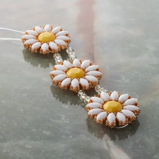 Daisy Metal & Resin Sliders, 26mm by Bead Landing&trade; {3}