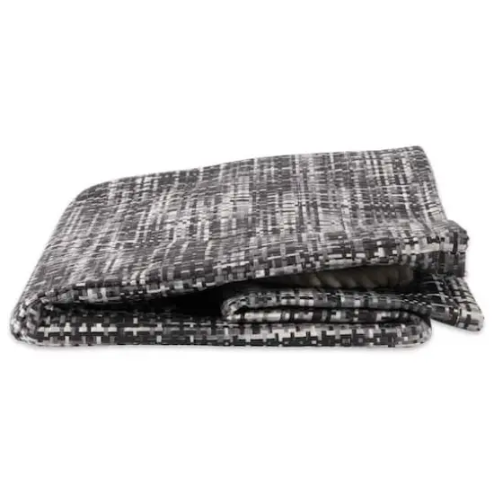 DII&reg; Large Tweed Rectangle Woven Paper Storage Bin Black {4}