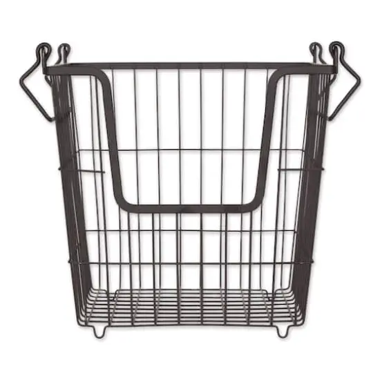 DII&reg; Large Square Metal Basket Black {1}