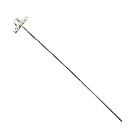 John Bead Must Have Findings 2" Fancy Head Pins, 6ct. Silver {4}