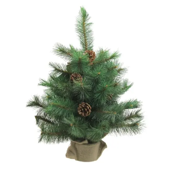 2ft. Unlit Royal Oregon Pine Artificial Christmas Tree in Burlap Base {1}