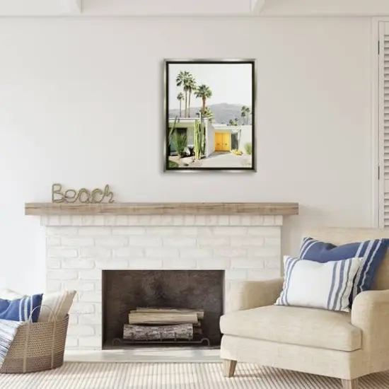 Stupell Industries Palm Springs House Photography Floater Framed Art Gray {3}