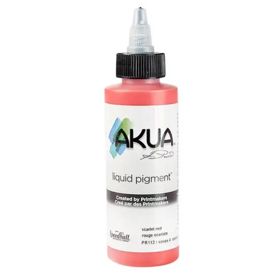 Speedball&reg; Akua&trade; Liquid Pigment, 4oz. Scarlet Red {1}