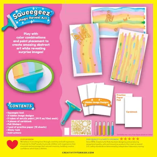 Creativity for Kids&reg; Butterfly Squeegeez Magic Reveal Art {11}