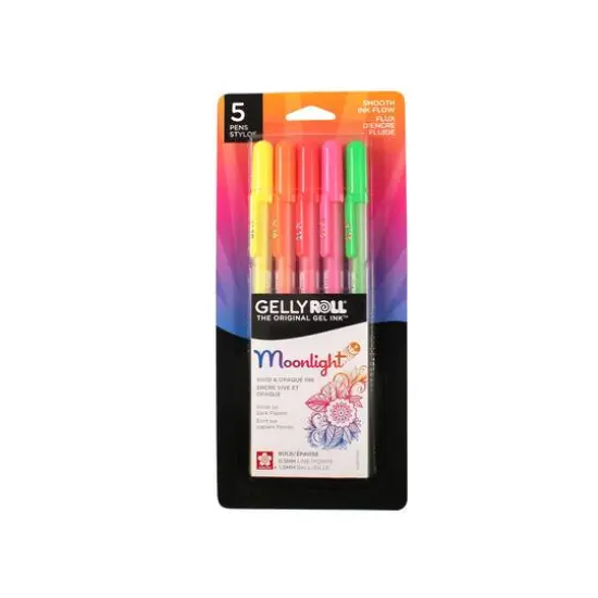 Gelly Roll&reg; Moonlight&reg; 10 Bold Point Gel Pen 5 Color Set, Dawn {3}