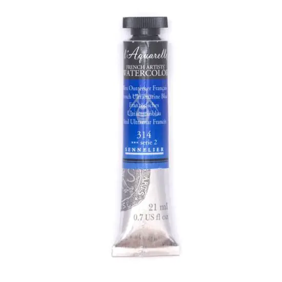 Sennelier French Artists' Watercolor, 21mL 314 French Ultramarine Blue S2 {1}
