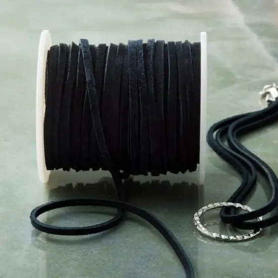 Black Soft Suede Lace Cording by Bead Landing&trade; {3}