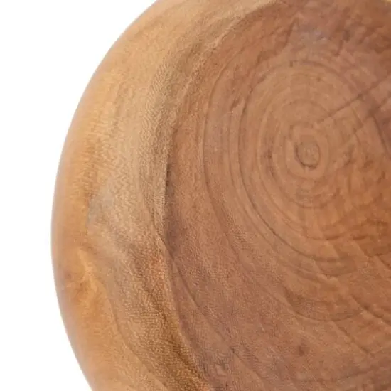 Hello Honey&reg; 5" Walnut Finish Decorative Paulownia Wood Vase {8}