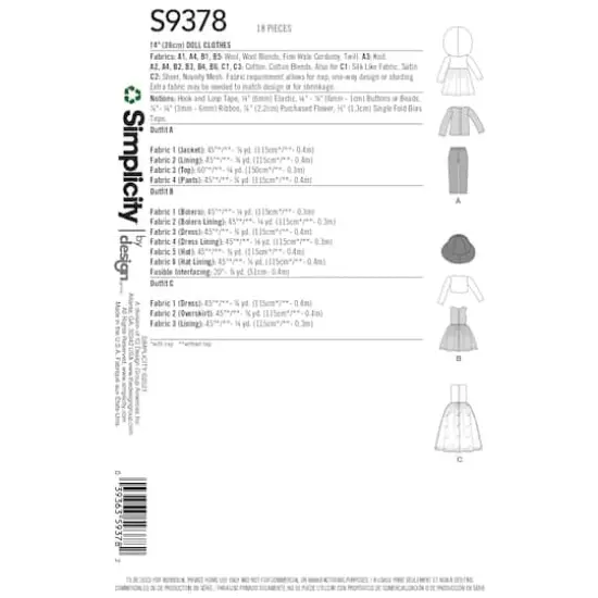 Simplicity&reg; Pattern CS9378 {3}