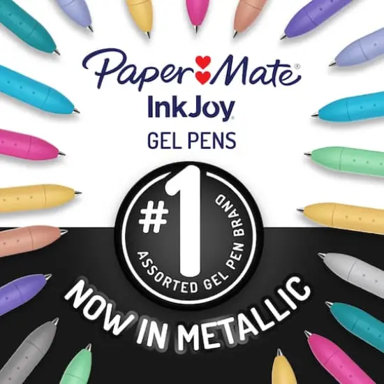 Paper Mate&reg; InkJoy&reg; Medium Point Metallic 10 Color Retractable Gel Pen Set {3}