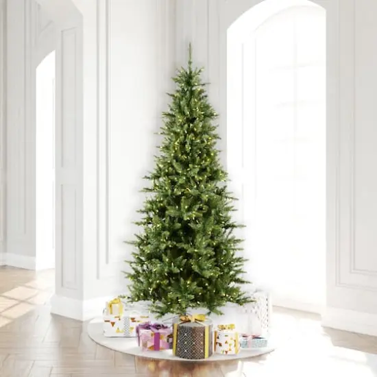 8.5ft. Pre-Lit Slim Camdon Fir Artificial Christmas Tree, Warm White Dura-Lit&reg; LED Lights {3}