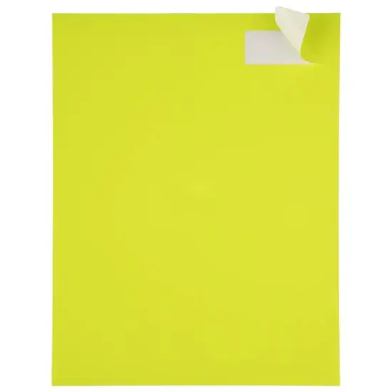 JAM Paper Standard Mailing Return Address Labels Neon Yellow {5}
