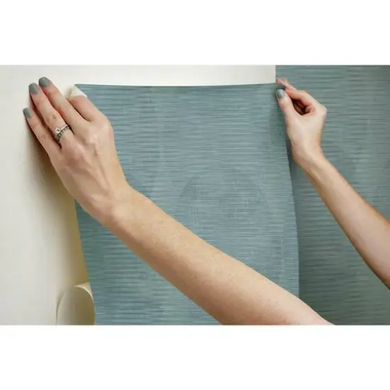 RoomMates Sahara Peel & Stick Wallpaper Gray Blue {11}
