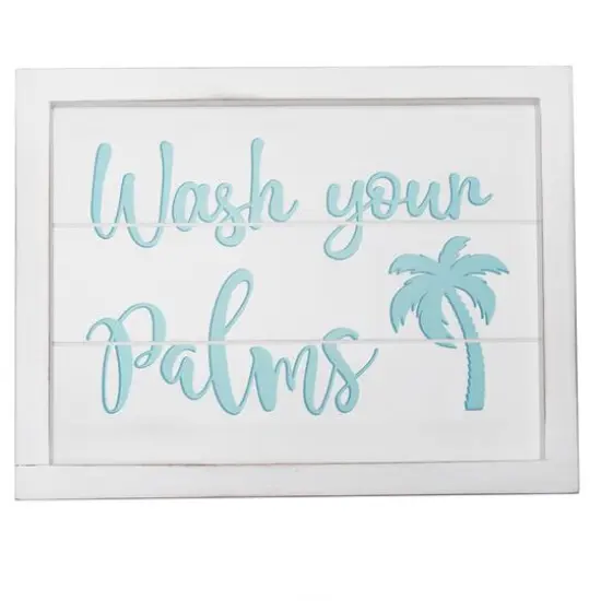 Elegant Designs Large White Wash Coastal Towel Holder, Frame & Toilet Paper Holder Set {6}