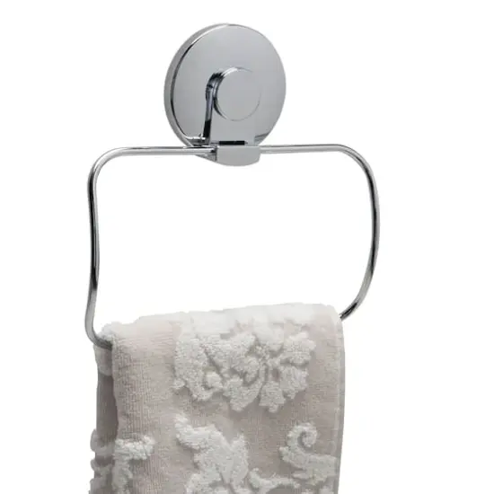 Bath Bliss Chrome Gel Suction Towel Holder {3}