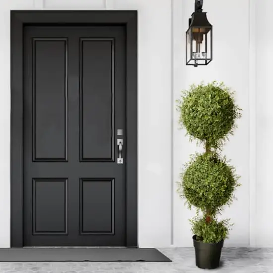 4ft. Mini Tea Leaf Two-Ball Topiary {3}