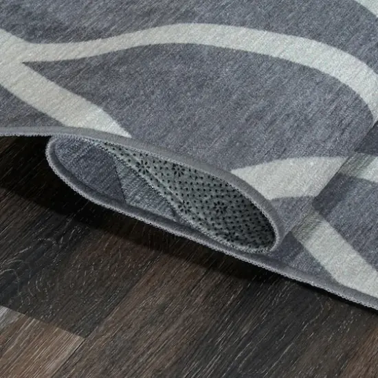 My Magic Carpet Intersections Washable Rug Slate Gray {4}