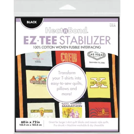 HeatnBond EZ-TEE Black Woven Fusible Stabilizer, 60" x 72" {1}