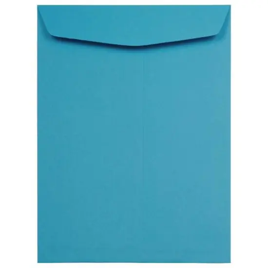 JAM Paper 9" x 12" Brite Blue Hue Open End Catalog Colored Envelopes {1}