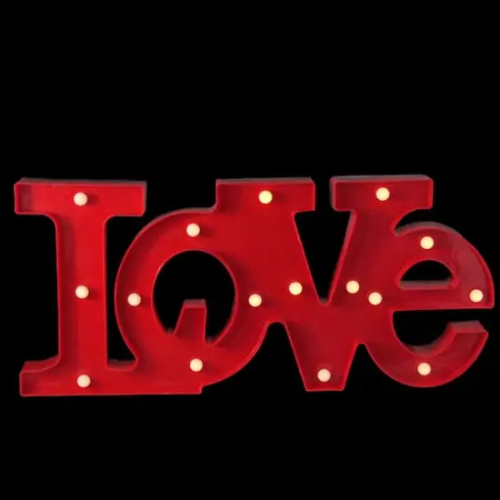 20" Red 'LOVE' LED Valentine's Day Marquee Wall Sign {4}