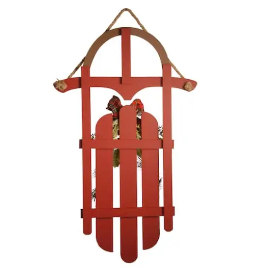 22" Red Sled Home Wall D&eacute;cor {4}