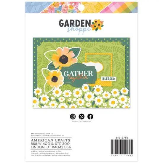 American Crafts&trade; Paige Evans Garden Shoppe Single-Sided Paper Pad, 6" x 8" {3}