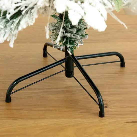 5ft. Fiber Optic Multicolor Bubble-Gum LED Lights Flocked Artificial Christmas Tree {6}