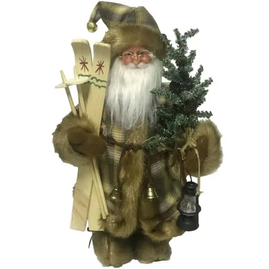 Santa's Workshop 15" Woodsman with Skis Figurine {1}