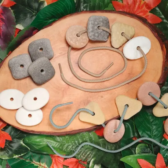 Yellow Door Threading Pebbles {3}