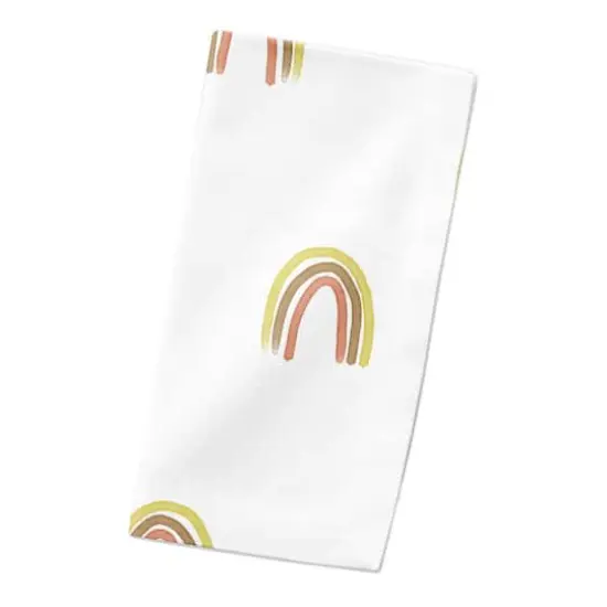 Random Rainbow Pattern 10" x 10" Cotton Twill Napkin {3}